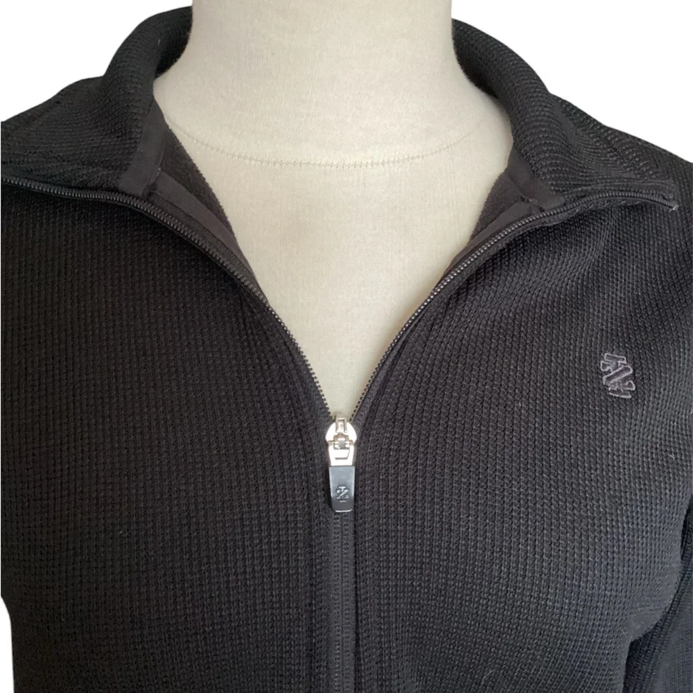 IZOD FLEECE-LINED WAFFLE WEAVE JACKET - Picture 2 of 9